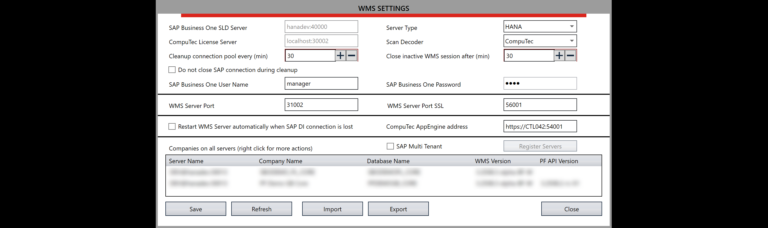 CompuTec WMS - All Settings