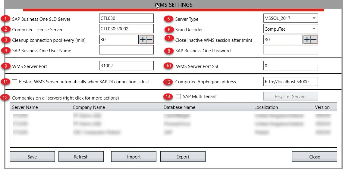 CompuTec WMS - All Settings