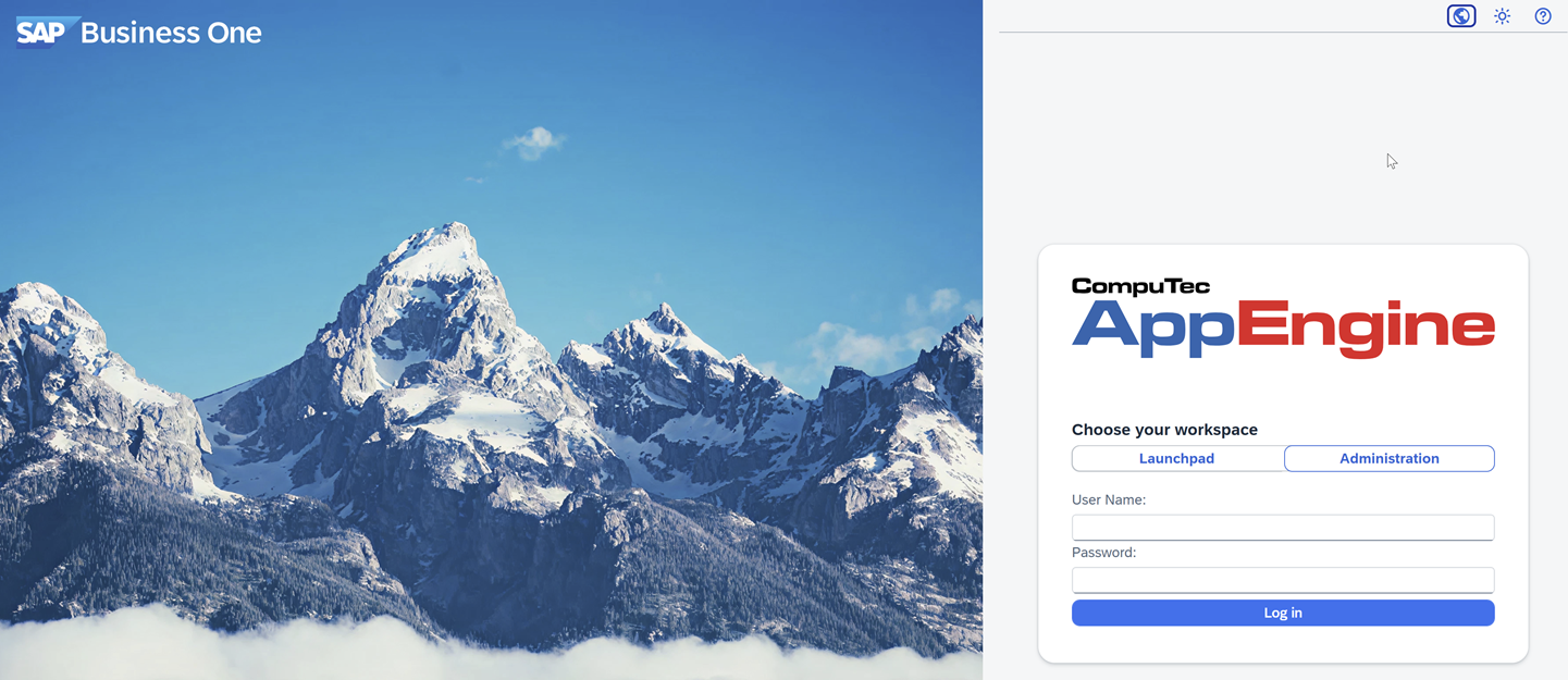 A help screen showing the AppEngine Administration Panel login screen