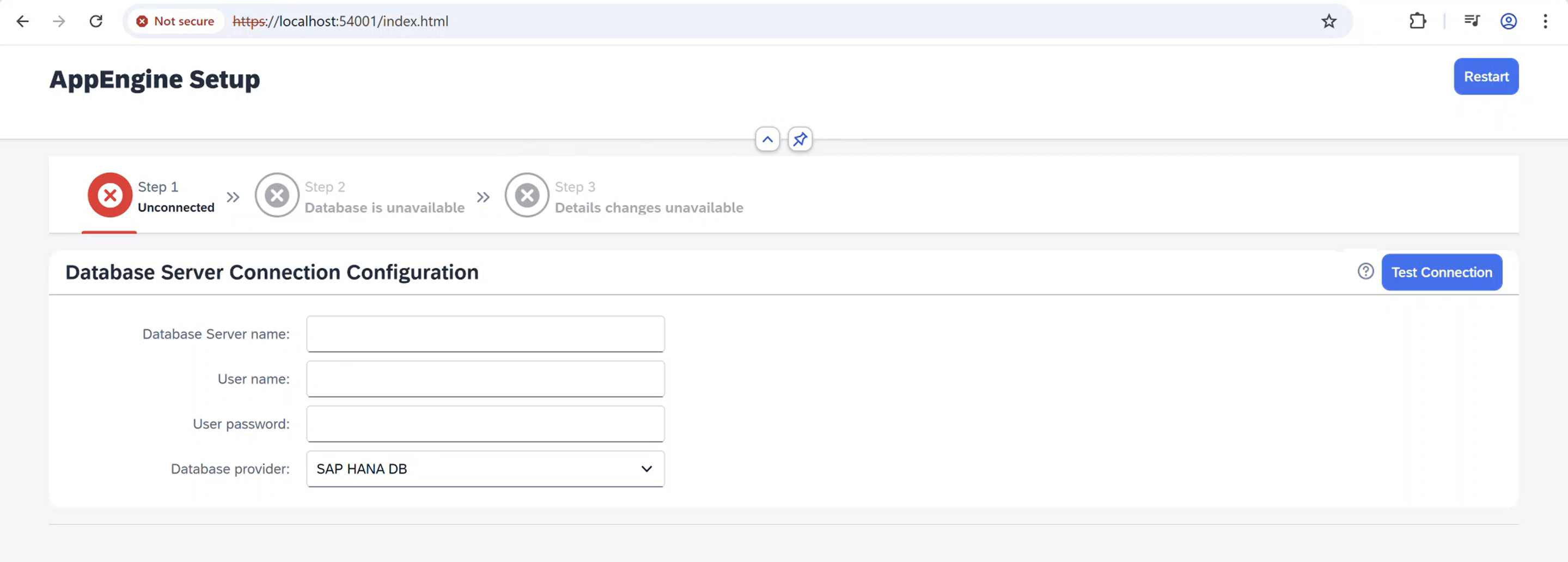 opened appengine page