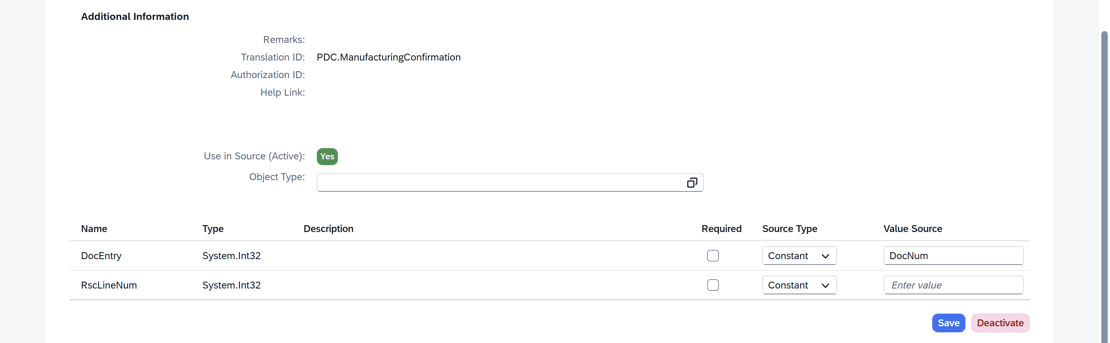 screen showing general tab