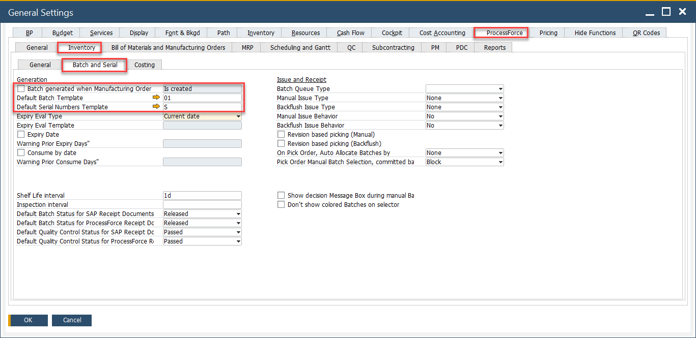 General Settings Template