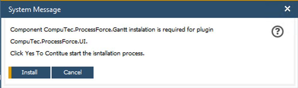 Installation Prompt